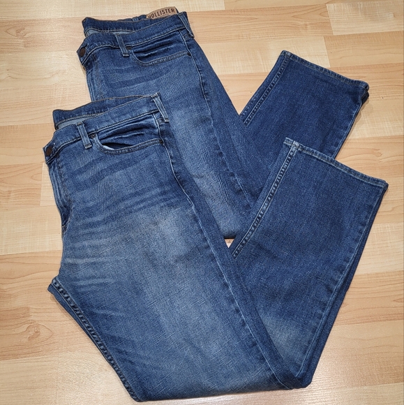 👕🌶 Bundle of 2 Hollister Slim Straight Jeans - Picture 3 of 3